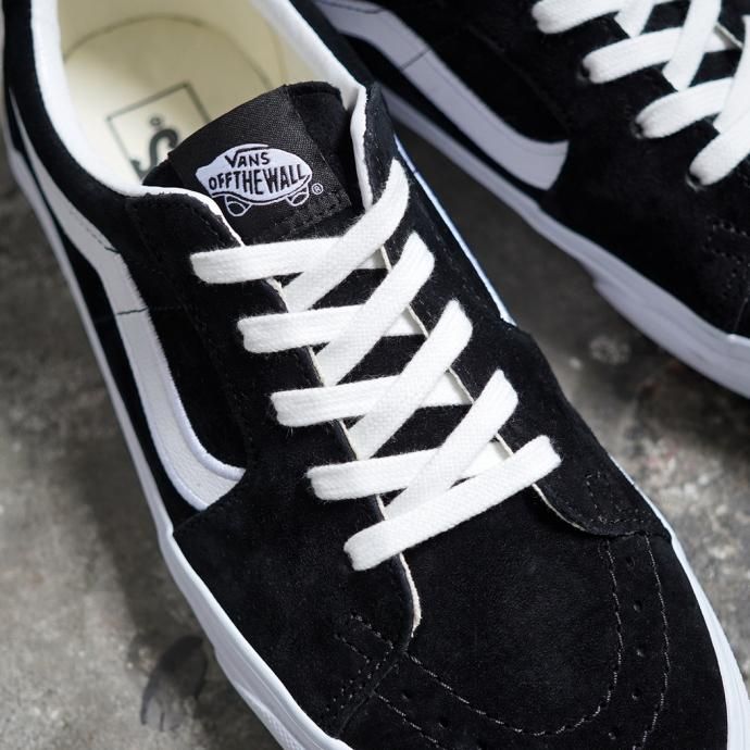 166496312 VANS / SK8-Low - BLACK/TRUE WHITE スケートロー ブラック 02