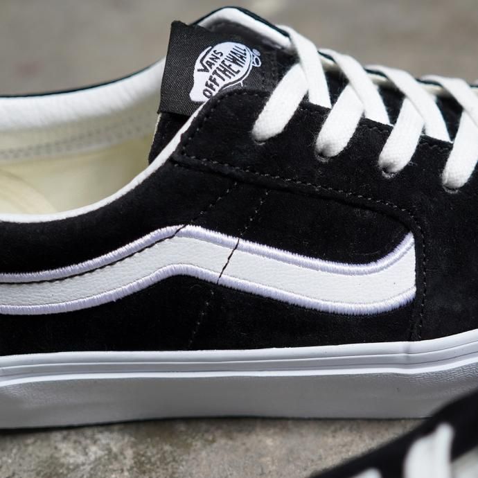 166496312 VANS / SK8-Low - BLACK/TRUE WHITE スケートロー ブラック 02