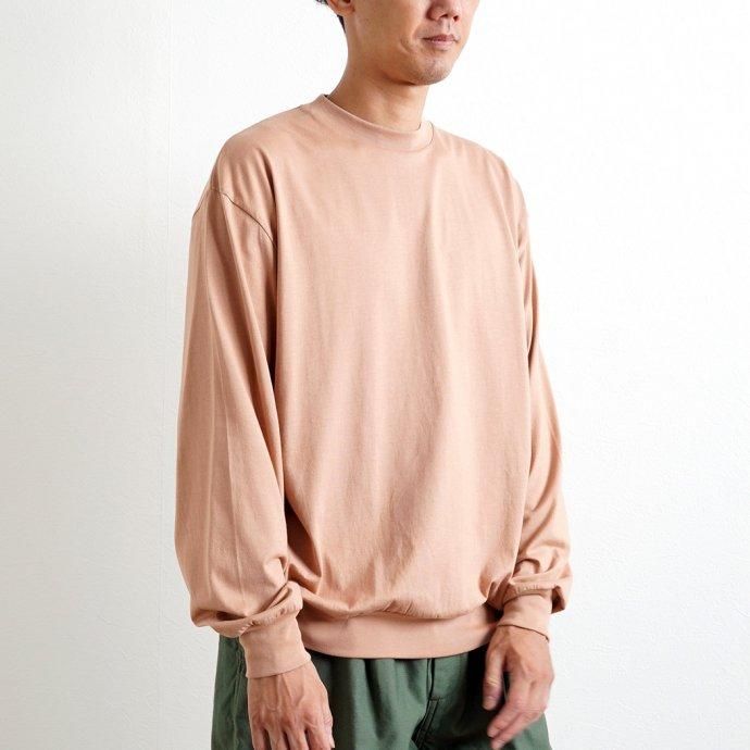 166664543 blurhms ROOTSTOCK / Silk Cotton 20/80 Crew-neck BIG L/S - PinkBeige 륯åȥ󥯥롼ͥååȥ bROOTS2107S22 02