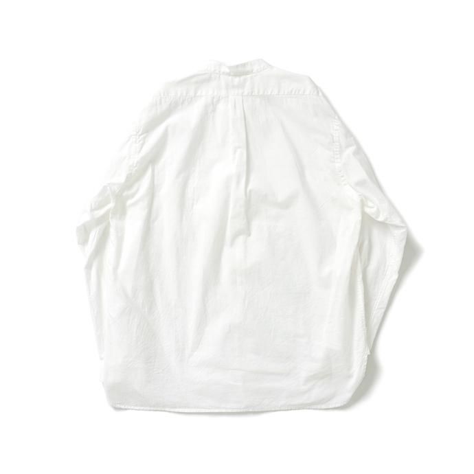 166803743 STILL BY HAND / SH03221 シルク混バンドカラーシャツ - White 02