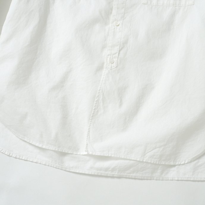 166803743 STILL BY HAND / SH03221 シルク混バンドカラーシャツ - White 02