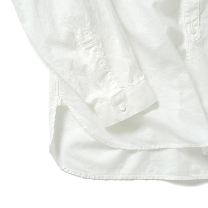 166803743 STILL BY HAND / SH03221 シルク混バンドカラーシャツ - White 02