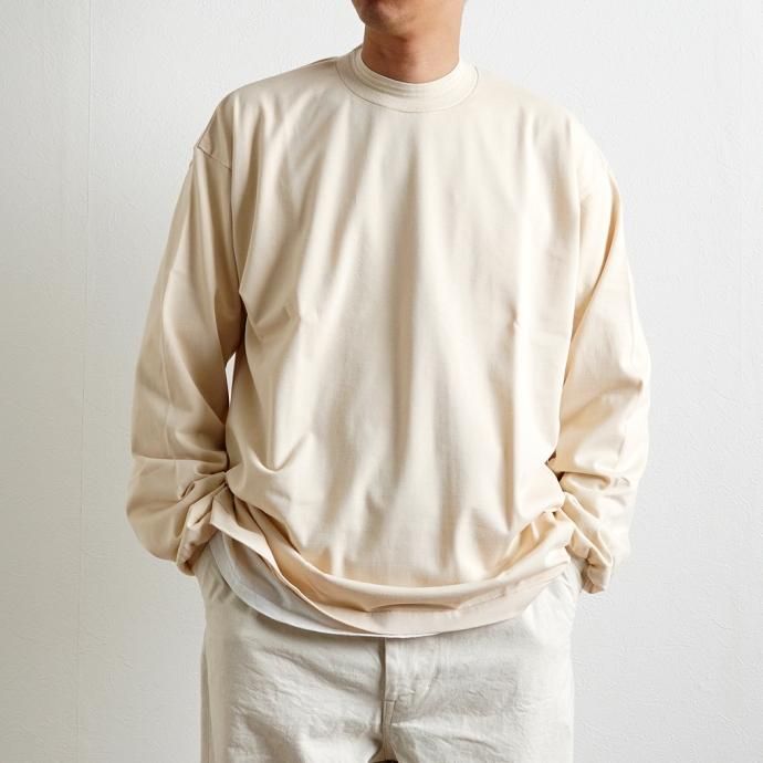 166975590 INNAT / LS TEE - Ecru ロングスリーブTシャツ エクリュ INNAT01-C01 02