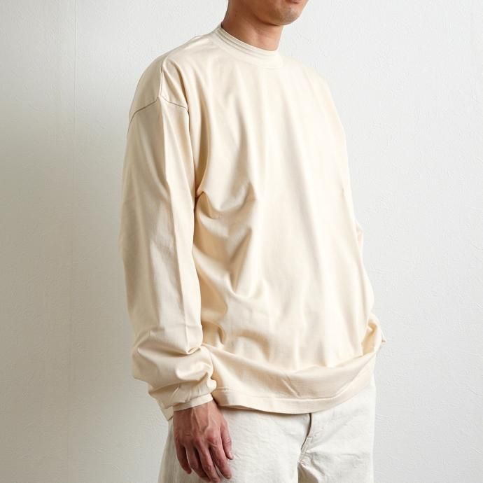 166975590 INNAT / LS TEE - Ecru ロングスリーブTシャツ エクリュ INNAT01-C01 02