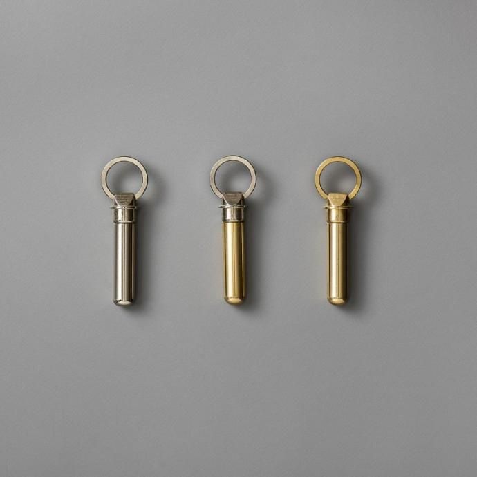 167055762 CANDY DESIGN & WORKS / Bullet Key Ring CHW-12  - Polished Brass 02