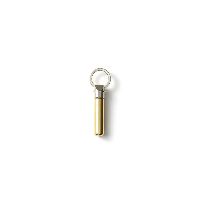 167055803 CANDY DESIGN & WORKS / Bullet Key Ring CHW-12 キーリング - Nicke-Plated × Polished Brass 01