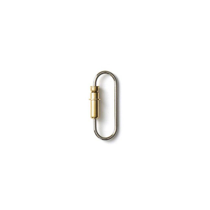 167056006 CANDY DESIGN & WORKS / Bullet Carabiner CHW-13 ӥʥ - Nickel-Plated  Polished Brass 01