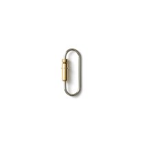 CANDY DESIGN & WORKS / Bullet Carabiner CHW-13 カラビナキーリング - Nickel-Plated × Polished Brass<img class='new_mark_img2' src='https://img.shop-pro.jp/img/new/icons47.gif' style='border:none;display:inline;margin:0px;padding:0px;width:auto;' />