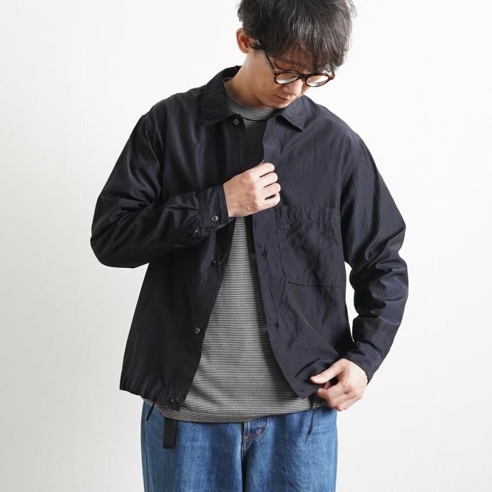 167067357 STILL BY HAND / SH01221 コーチシャツジャケット - Blue Charcoal 02