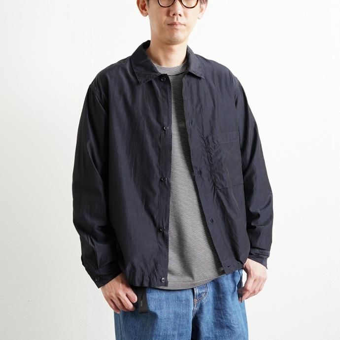 167067357 STILL BY HAND / SH01221 コーチシャツジャケット - Blue Charcoal 02