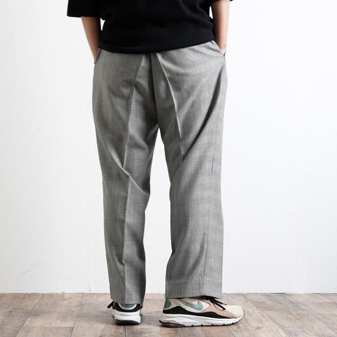 CEASTERS（ケステル） / CT22S-TR02 1P Trousers v5 - Glen Check ワンタックサマーウールパンツ  グレンチェック