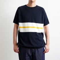 PEREGRINE / ETON Knitted Tee ボーダーニットTシャツ