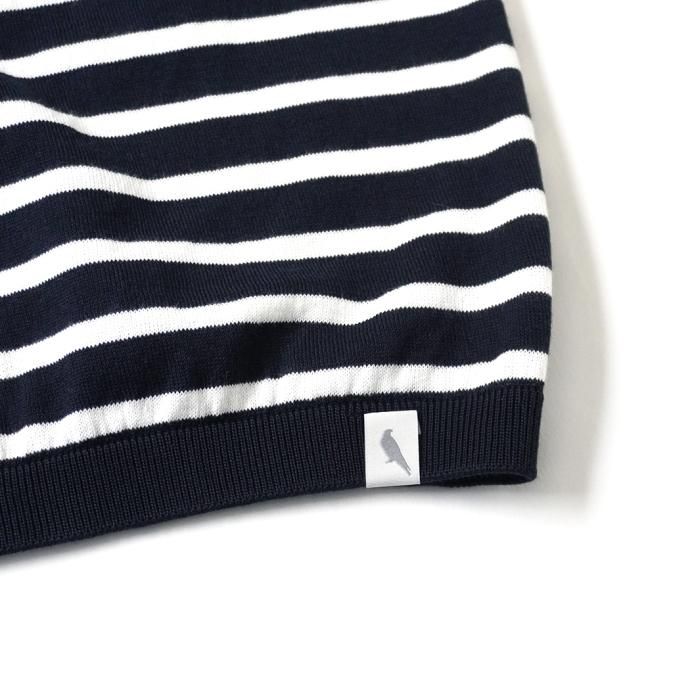 167748589 PEREGRINE / BRETON Knitted Tee ܡ˥åT - Navy 02