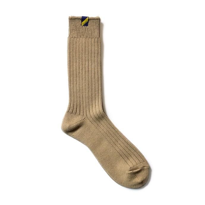 167821462 Trad Marks / Old Rib Socks lite ɥ֥å饤 - Khaki  01