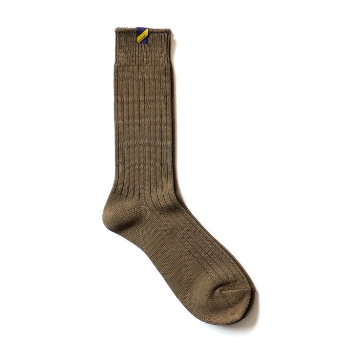 167821532 Trad Marks / Old Rib Socks lite ɥ֥å饤 - Olive ꡼ 01