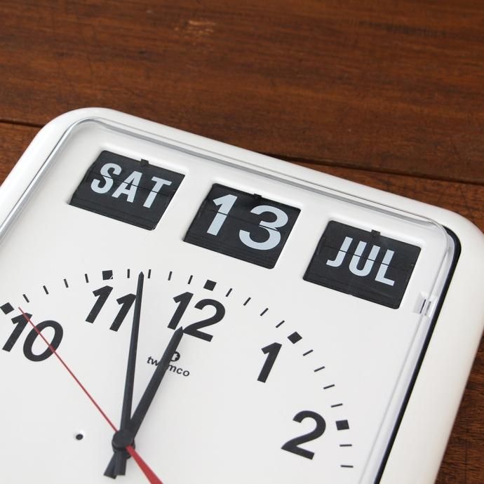 167833843 TWEMCO / Radio Control Calendar Clock トゥエンコ ラジオコントロール カレンダークロック RC-12A ホワイト<img class='new_mark_img2' src='https://img.shop-pro.jp/img/new/icons47.gif' style='border:none;display:inline;margin:0px;padding:0px;width:auto;' /> 02