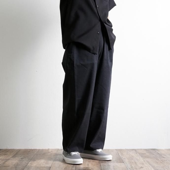 167956768 Powderhorn Mountaineering / P.H. M. EASY PANTS Linen フレンチリネン マウンテンイージーパンツ PH22SS-001 - Charcoal 01