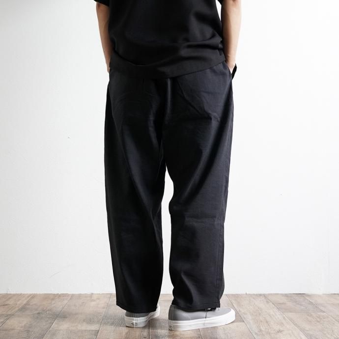 167956768 Powderhorn Mountaineering / P.H. M. EASY PANTS Linen フレンチリネン マウンテンイージーパンツ PH22SS-001 - Charcoal 02