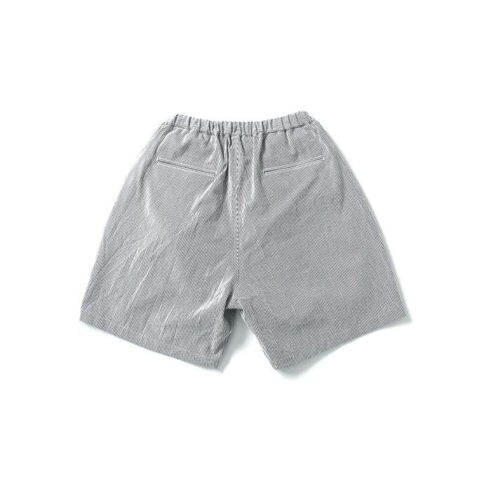 167957009 Powderhorn Mountaineering / P.H. M.EASY STRIPE SHORTS ストライプコードレーン イージーショーツ PH22SS-002 - White/Navy 02