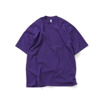 Los Angeles Apparel ロサンゼルスアパレル 1801GD 6.5oz ガーメントダイ クルーネック半袖Tシャツ - Purple パープル