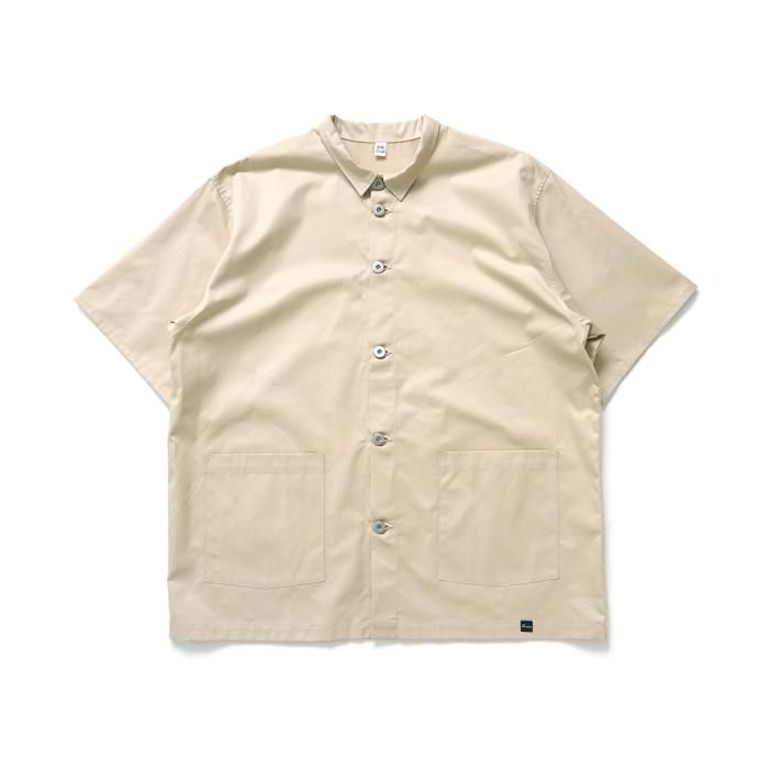 168927157 DG THE DRY GOODS / DG CHORE SHIRTS S/S 半袖ワークシャツ ベージュ 02