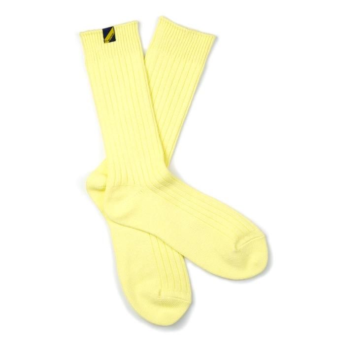 169076265 Trad Marks / Old Rib Socks lite ɥ֥å饤 - Lemon Yellow 󥤥 02