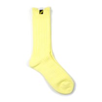 Trad Marks / Old Rib Socks lite オールドリブソックスライト - Lemon Yellow レモンイエロー