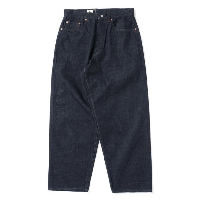 169796261 blurhms ROOTSTOCK / 12.9oz Selvage Denim Pants WIDE - Indigo bROOTS23S12 01