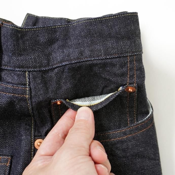 169796261 blurhms ROOTSTOCK / 12.9oz Selvage Denim Pants WIDE - Indigo bROOTS23S12 02
