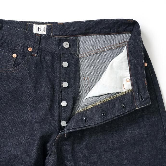 169796261 blurhms ROOTSTOCK / 12.9oz Selvage Denim Pants WIDE - Indigo bROOTS23S12 02