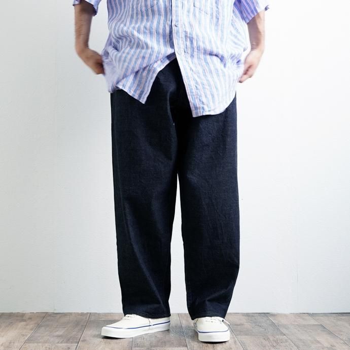 169796261 blurhms ROOTSTOCK / 12.9oz Selvage Denim Pants WIDE - Indigo bROOTS23S12 02