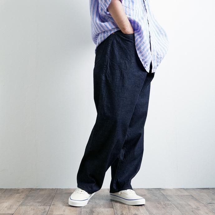 169796261 blurhms ROOTSTOCK / 12.9oz Selvage Denim Pants WIDE - Indigo bROOTS23S12 02