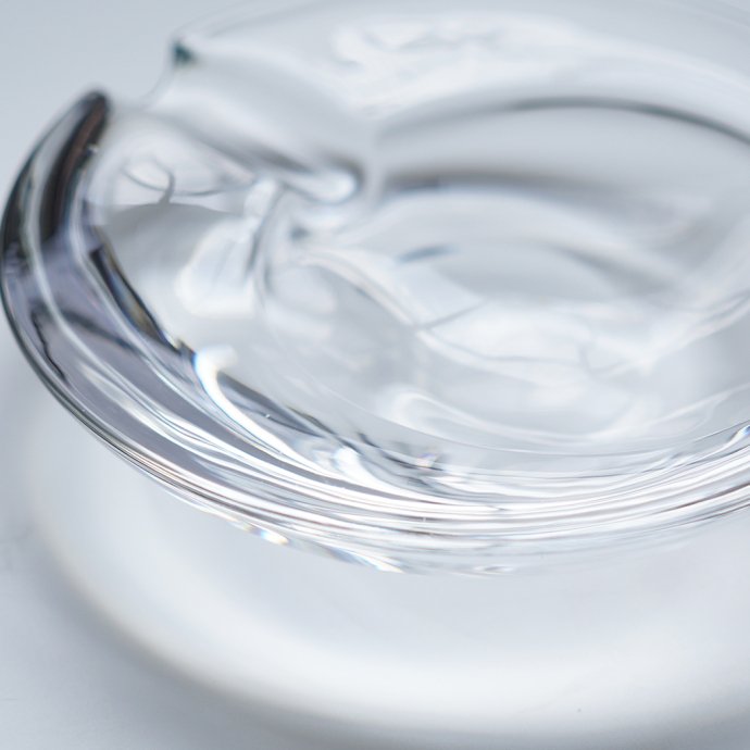 169993290 Glass Ashtray Small - Clear ガラス製シガートレイ クリア 02