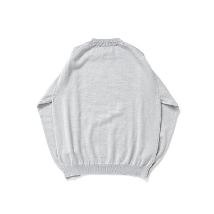 170307530 STILL BY HAND / KN04223 アルパカ/ラミー混 クルーネックニット - Light Grey 02