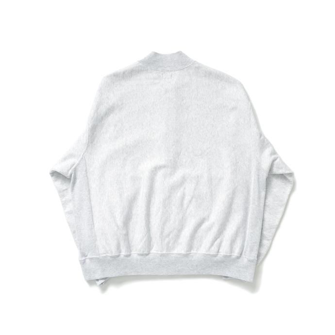 170328017 blurhms ROOTSTOCK / Soft&Hard Sweat Snap Cardigan - HeatherWhite bROOTS22F27 02