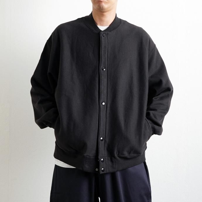 170328027 blurhms ROOTSTOCK / Soft&Hard Sweat Snap Cardigan - InkBlack bROOTS22F27<img class='new_mark_img2' src='https://img.shop-pro.jp/img/new/icons47.gif' style='border:none;display:inline;margin:0px;padding:0px;width:auto;' /> 02