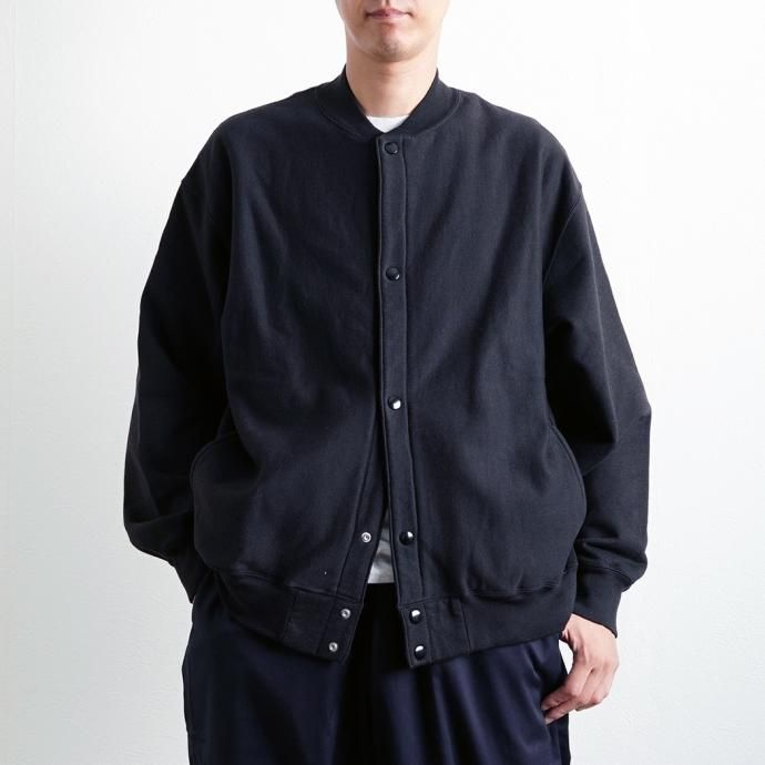 170328027 blurhms ROOTSTOCK / Soft&Hard Sweat Snap Cardigan - InkBlack bROOTS22F27<img class='new_mark_img2' src='https://img.shop-pro.jp/img/new/icons47.gif' style='border:none;display:inline;margin:0px;padding:0px;width:auto;' /> 02