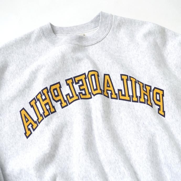 170328224 blurhms ROOTSTOCK / Soft&Hard Sweat Crew-neck PRINT Big - HeatherWhitexPhila bROOTS22F22P<img class='new_mark_img2' src='https://img.shop-pro.jp/img/new/icons47.gif' style='border:none;display:inline;margin:0px;padding:0px;width:auto;' /> 02