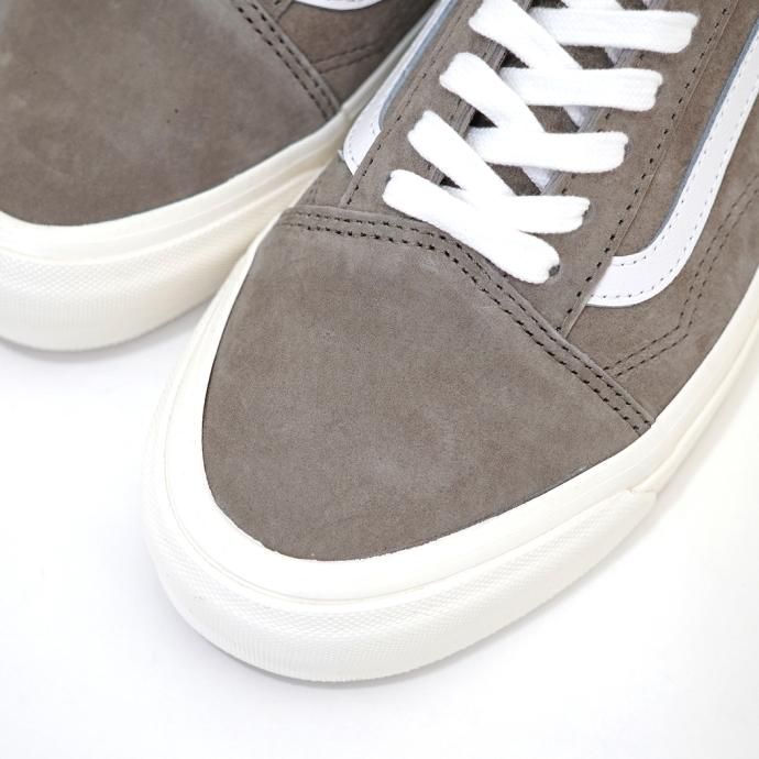 170363185 VANS / Anaheim Factory Old Skool 36 DX - (PIG)BRN/WHT アナハイムファクトリー オールドスクール 撥水スウェード ブラウン VN0A54F3NWH 02