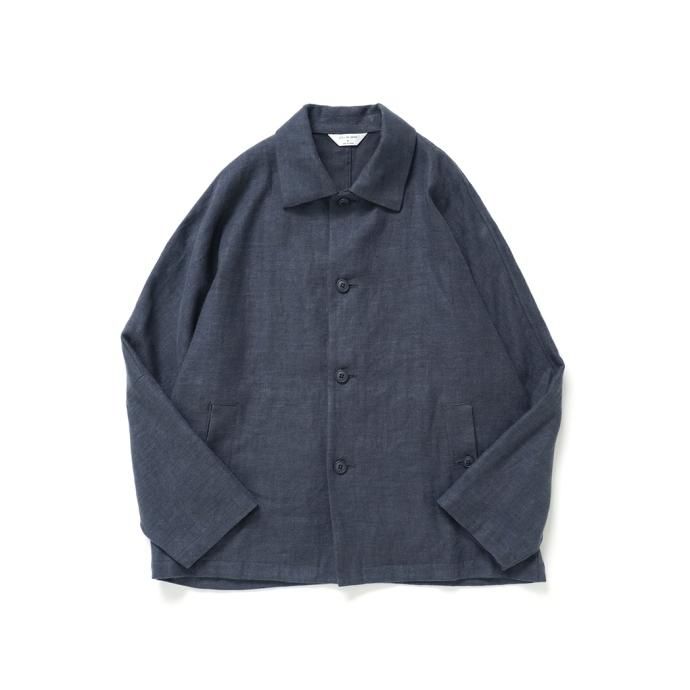 170364774 STILL BY HAND / BL02223 起毛リネン ドルマンスリーブカバーオール - Slate Grey 02