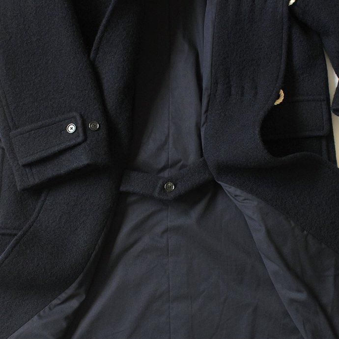 170560493 blurhms ROOTSTOCK / Wool Melton Duffle Coat - DarkNavy bROOTS22F01 02