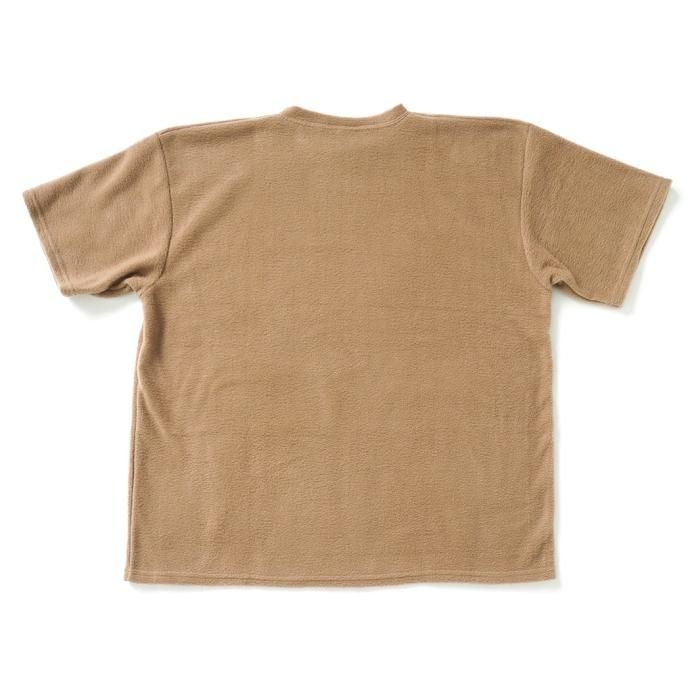 170640763 SMOKE T ONE / THE ONE MORKSKIN POLAR FLEECE TEE ե꡼ȾµT - Khaki 02