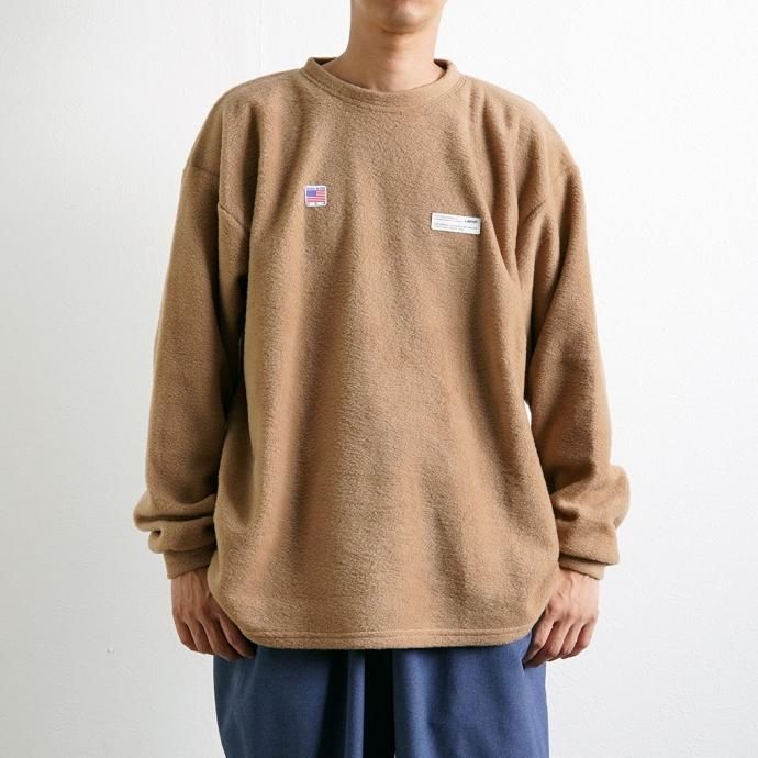 170641112 SMOKE T ONE / THE ONE MORKSKIN POLAR FLEECE L/S SHIRT ե꡼ĹµT - Khaki 02