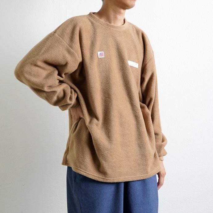 170641112 SMOKE T ONE / THE ONE MORKSKIN POLAR FLEECE L/S SHIRT ե꡼ĹµT - Khaki 02