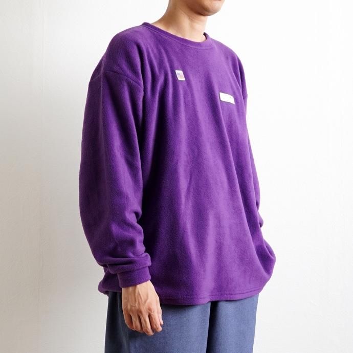 170641144 SMOKE T ONE / THE ONE MORKSKIN POLAR FLEECE L/S SHIRT ե꡼ĹµT - Purple 02