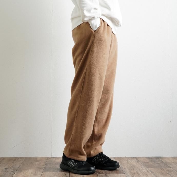 170641336 SMOKE T ONE / THE ONE MORKSKIN POLAR FLEECE PANTS ե꡼ѥ - Khaki 02