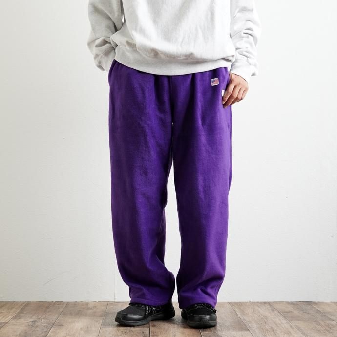 170641373 SMOKE T ONE / THE ONE MORKSKIN POLAR FLEECE PANTS フリースイージーパンツ - Purple 02