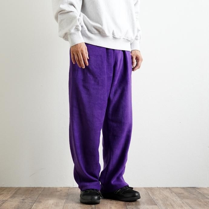 170641373 SMOKE T ONE / THE ONE MORKSKIN POLAR FLEECE PANTS フリースイージーパンツ - Purple 02