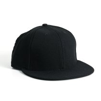 USNAP CAPS / The Authentic Cap add Extra Snap Tab - Black アメリカ製スナップバックキャップ