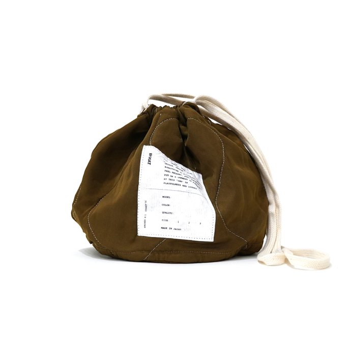 INNAT / CINCH BAG - Khaki Beigeシンチバッグ カーキベージュ INNAT02-A03